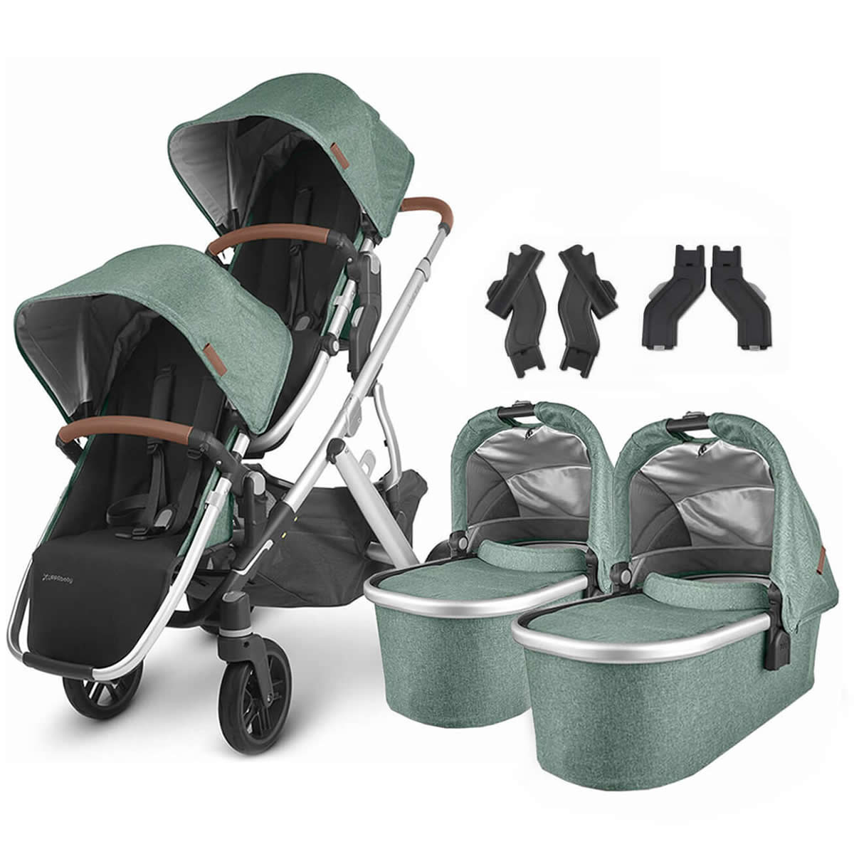 Uppababy vista deals 2 car seats